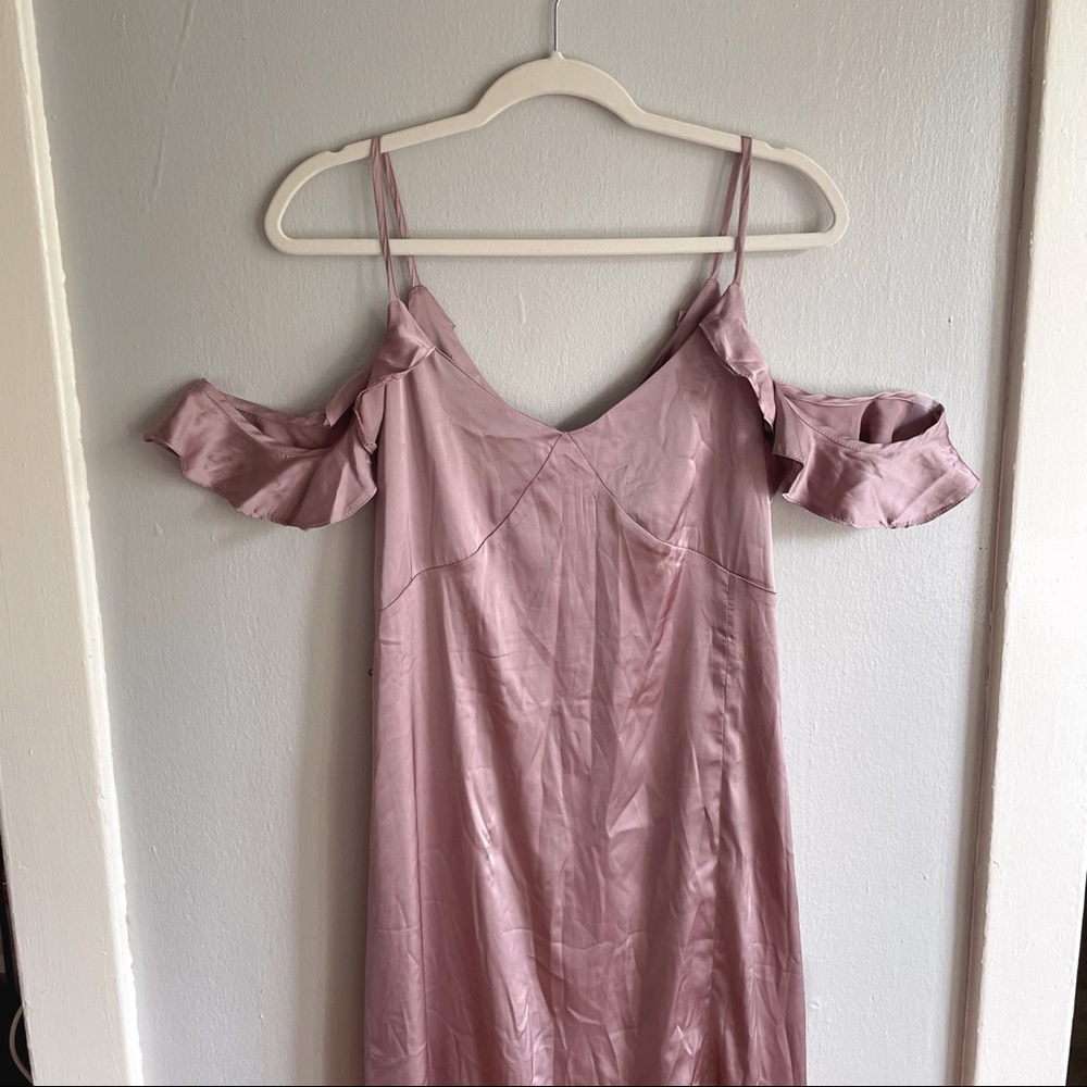 Pixie + Diamond mauve dress maxi
